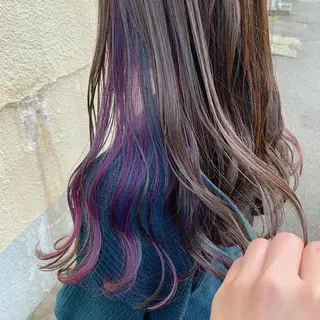 セミロング カラー スダユーヤ 💫推しカラーウルフのヘアスタイル