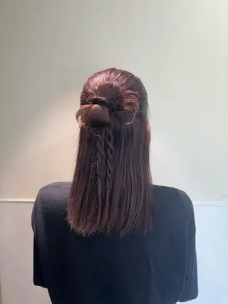 ミディアム ヘアアレンジ 表参道/アレンジ💐 /艶カラー/kahoのヘアスタイル