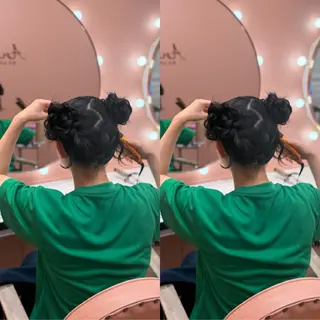 ロング ヘアアレンジ 梅田茶屋町ヘアセット 🎀RIONA🎀のヘアスタイル