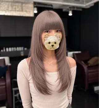 セミロング カラー NAMI/似合わせ/ ハイトーン/レイヤーのヘアスタイル