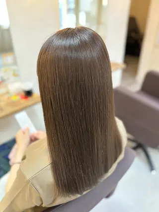 セミロング カラー 縮毛矯正/艶カラー Yuzuのヘアスタイル