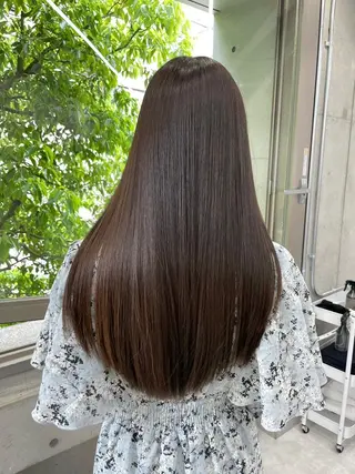 ロング カラー パーマ N° +aero 横浜のヘアスタイル