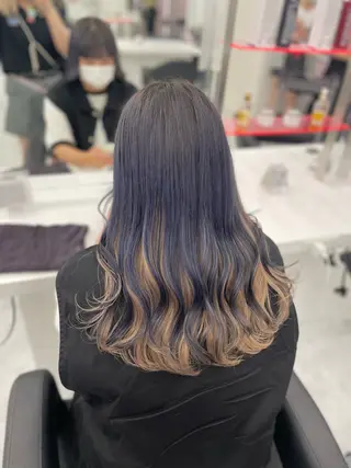 ロング カラー ヘアアレンジ 💖似合わせカラー ブリーチ💖レイヤーのヘアスタイル