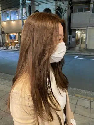 ロング カラー 韓国好き🇰🇷 美容師MIKUのヘアスタイル