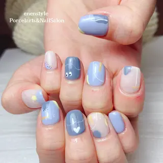 ミディアム ネイル 🐾enen style 🐾のネイルデザイン