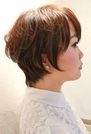 ショート 所渉/韓国レイヤー /ウルフカットのヘアスタイル