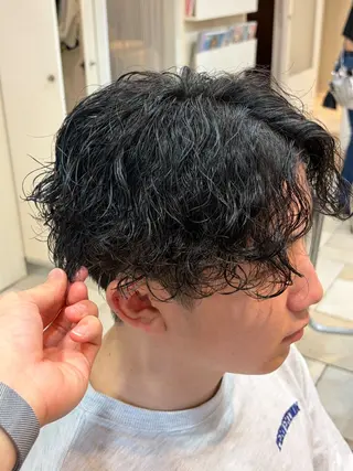 パーマ メンズ メンズ特化美容師 土屋丈のヘアスタイル