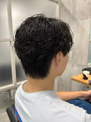 ショート パーマ メンズ 堀越 智仁のヘアスタイル