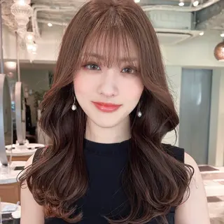 セミロング カラー レイヤー/髪質改善 Lond ambreのヘアスタイル