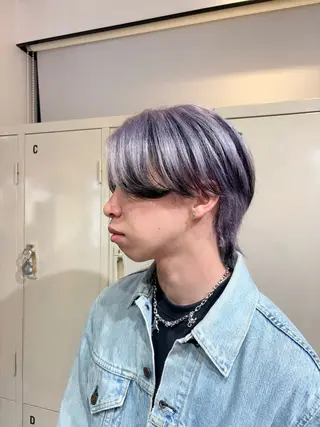 カラー メンズ 🧤高明度ハイトーン 🧤莉音のヘアスタイル