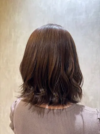 ミディアム レイヤー/髪質改善 山口 恋のヘアスタイル