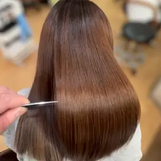 カラー ロング 縮毛矯正/ワンカラー モデル募集🫧田村のヘアスタイル