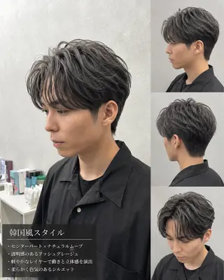 ショート カラー メンズ 松下 晃輝のヘアスタイル