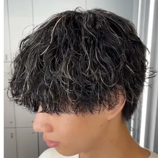 ミディアム カラー ヘアアレンジ メンズ fifth 石川 凪のヘアスタイル