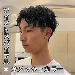 カラー パーマ メンズ メンズ特化/ 安藤太一のヘアスタイル