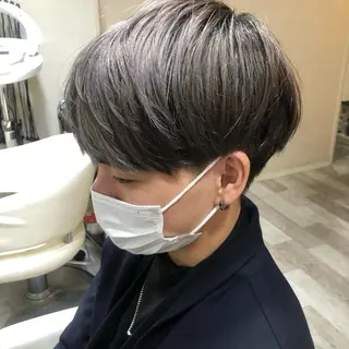 ショート カラー メンズ カラー職人 なかもと たつひろのヘアスタイル