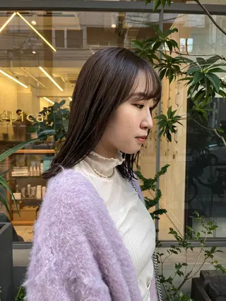 ミディアム 韓国好き🇰🇷 美容師MIKUのヘアスタイル