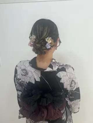 ロング ヘアアレンジ 大羅 海比のヘアスタイル