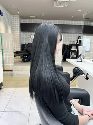 ロング カラー パーマ ヘアアレンジ メンズ 上品＆韓国風 🥀海心🥀のヘアスタイル