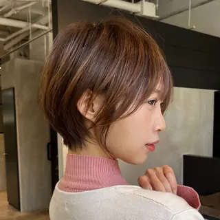 ショート ショート上手い人/ 銀座/なかじのヘアスタイル