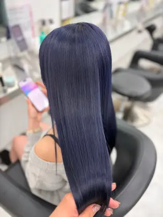 ロング 艶髪ハイトーンカラー 渋谷🎀ririkaのヘアスタイル
