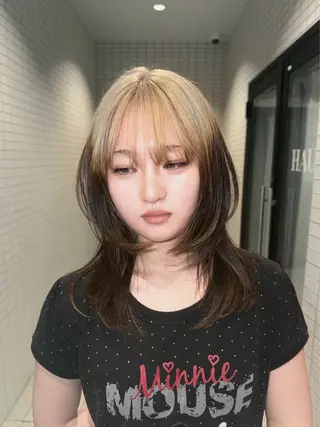 ミディアム 色落ち特化/似合わせ カット🎼MEIのヘアスタイル
