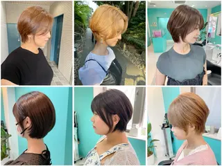 ショート 地雷系/サブカル/ ハイトーン/がーたんのヘアスタイル
