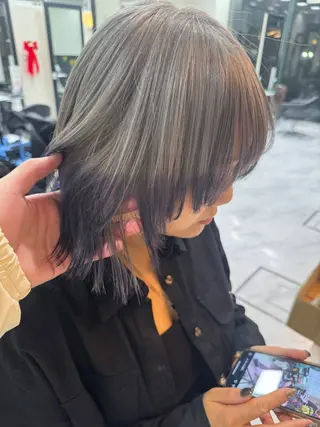 ミディアム カラー ヘアアレンジ 目黒 碧人のヘアスタイル