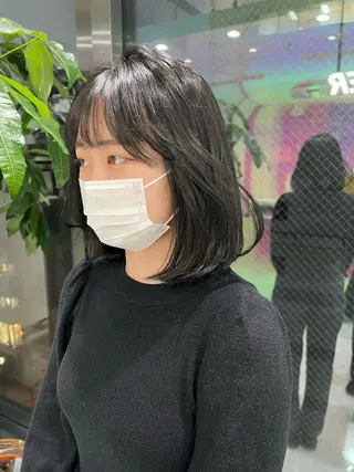 ショート カラー パーマ ヘアアレンジ メンズ キッズ ネイル マツエク・マツパ アイブロウ KANAMI 🌏のヘアスタイル