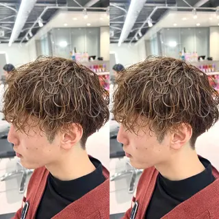 パーマ メンズ ツイスパ/シャドウ 矢吹俊大郎のヘアスタイル