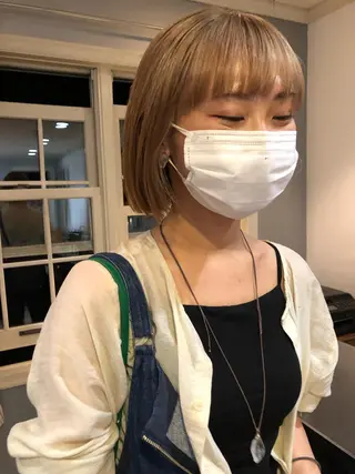 ミディアム カラー eri kinjoのヘアスタイル