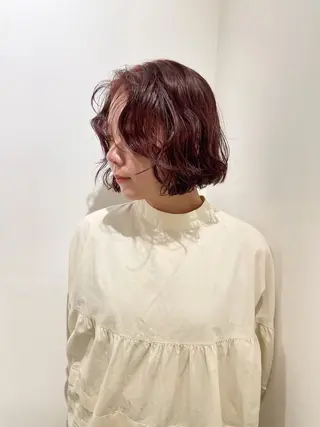 ミディアム カラー Luca🟠 透明感カラーのヘアスタイル