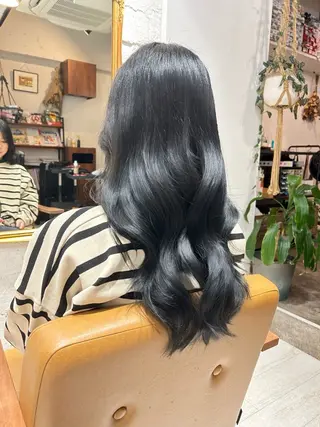 ロング カラー re view 日和のヘアスタイル