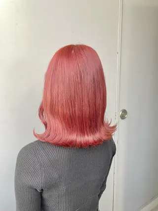 ミディアム カラー ベージュカラー💖 やすひろのヘアスタイル