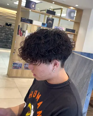 ショート パーマ メンズ 【再現性120%】 🔥龍也リュウヤ🔥のヘアスタイル