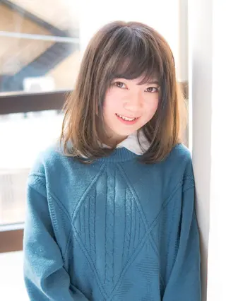 セミロング 永野 良一のヘアスタイル