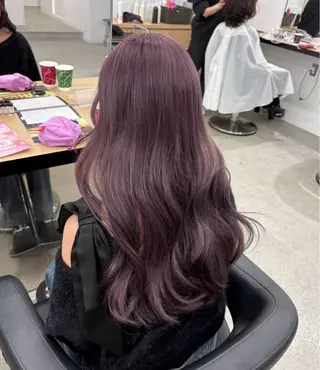 ロング miku/ラベンダー 透明感カラー🪻❤︎のヘアスタイル