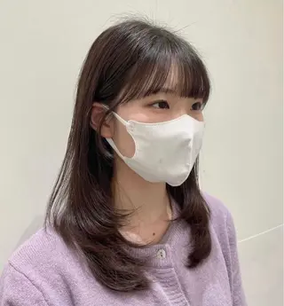 ミディアム ❤︎︎韓国ヘア❤︎︎ 𝑺𝒉𝒊𝒉𝒐のヘアスタイル