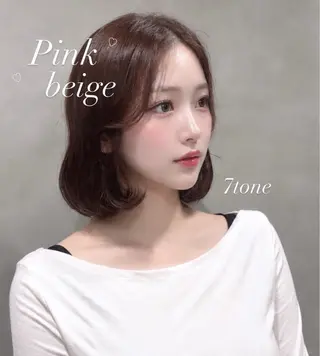 ショート カラー girly上品ヘア 🎀／ベージュikuのヘアスタイル