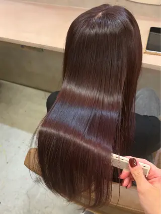 ロング ひとみ🎀美髪矯正 ×透明感カラーのヘアスタイル