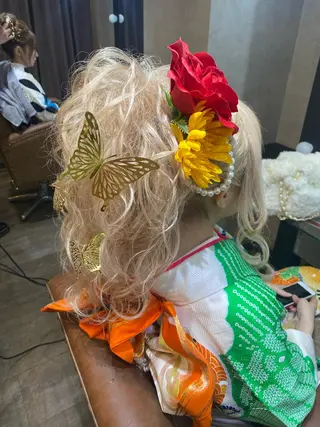 ヘアアレンジ 大天使 まいめろのヘアスタイル