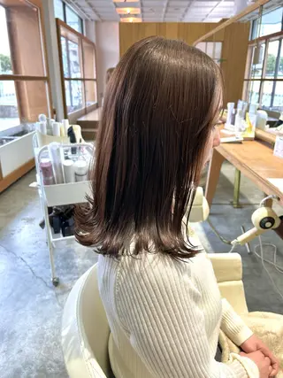 ミディアム カラー 佐藤 悠生 メンズパーマ.カットのヘアスタイル