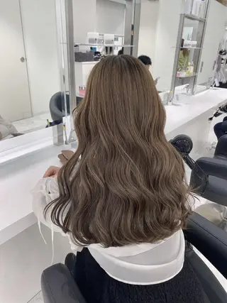 ロング カラー ブリーチなしカラー/ ブラウン/レイヤーのヘアスタイル