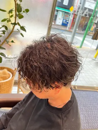 パーマ メンズ SENA 再現性 パーマと縮毛矯正のヘアスタイル