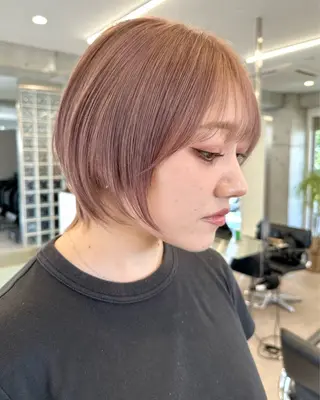 ショート カラー 似合わせ×ハイトーン ブリーチカラー/大雅のヘアスタイル