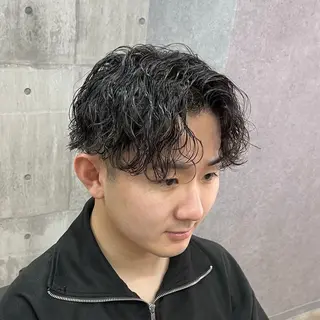 ミディアム 韓国パーマ 美容師 和田爽良のヘアスタイル