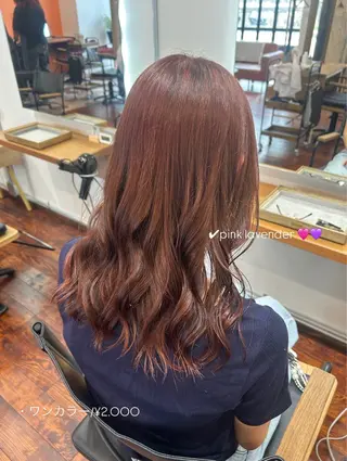 セミロング カラー 佐藤光華/JANU /カラーモデルのヘアスタイル