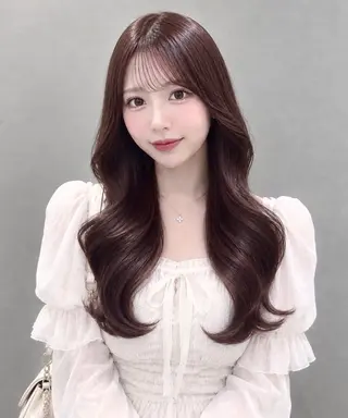 ロング カラー girly上品ヘア 🎀/ベージュikuのヘアスタイル