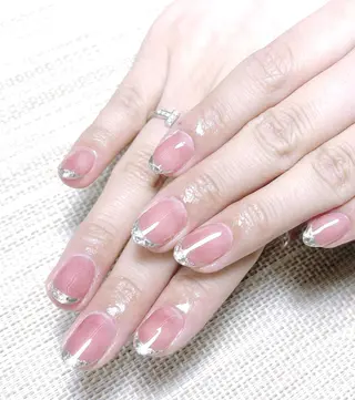 ネイル ki🍒🍒 ki ツルツルネイルのネイルデザイン
