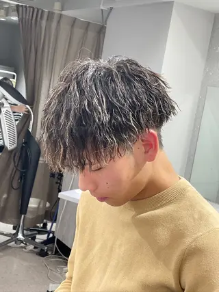 パーマ メンズ 京都河原町 メンズパーマ助川龍哉のヘアスタイル
